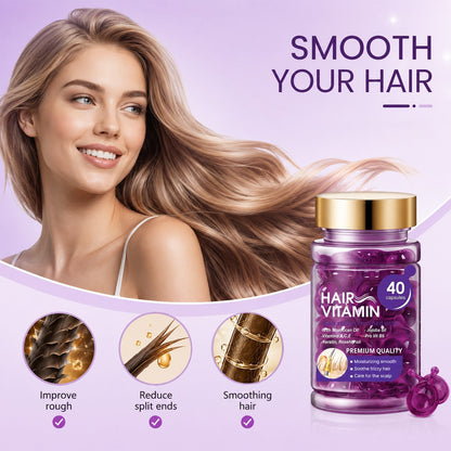 Violet & Argan Oil Hair Vitamin Capsules for Colored Permed Hair