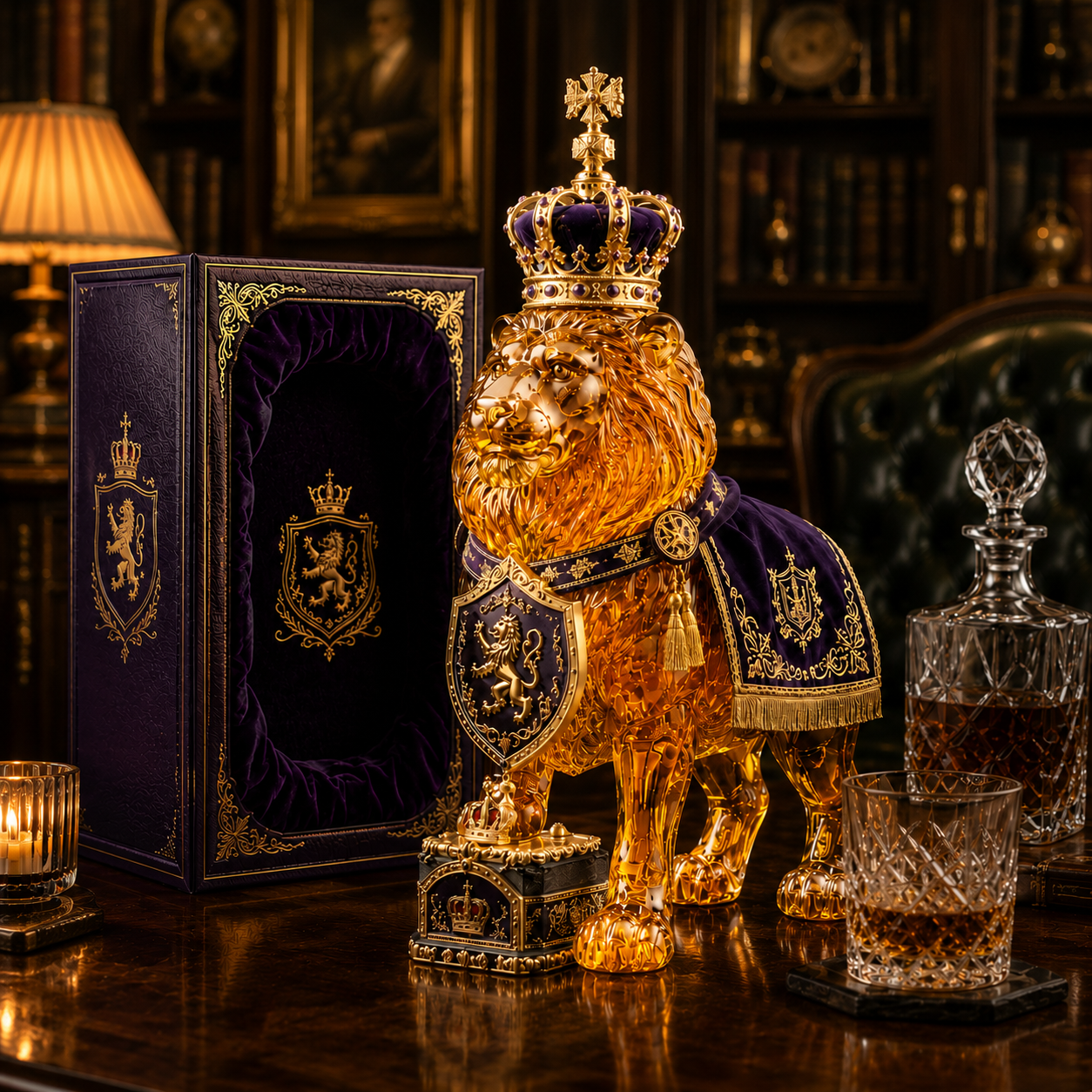 👑Royal Lion Limited Edition Decorative Bottle
