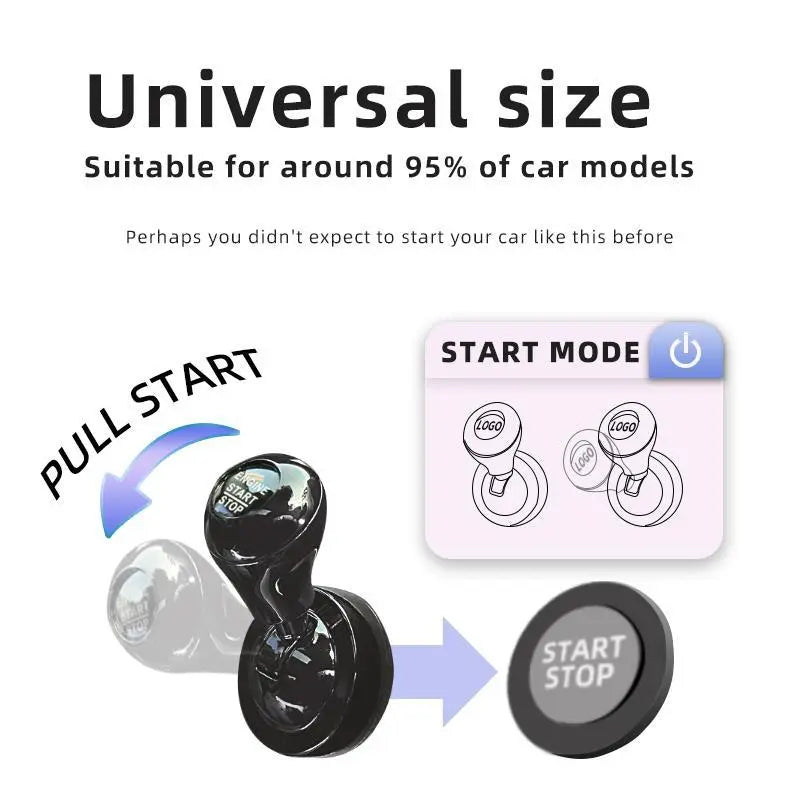 Car Push Start Button Cover – Stylish Metal Engine Button Protector