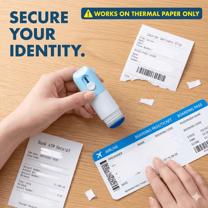 2-in-1 Box Cutter & Thermal Paper Eraser– Box Cutter with Ink Removal Function
