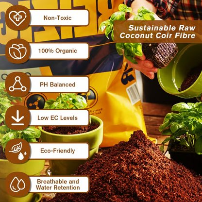 🌱 Premium Organic Coconut Coir Bricks For Plants