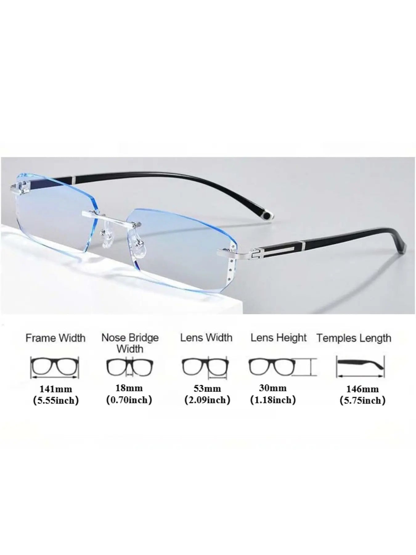 Photochromic Reading Glasses +1.0‑+4.0 Magnification for Men Women