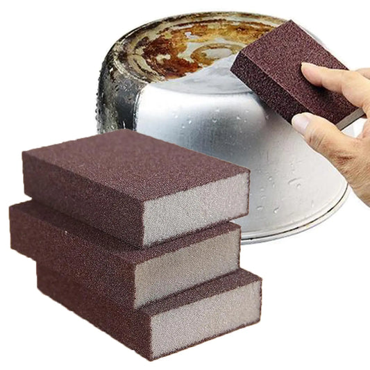 3 Pack Magic Emery Sponge – Rust Remover & Heavy-Duty Kitchen Cleaner