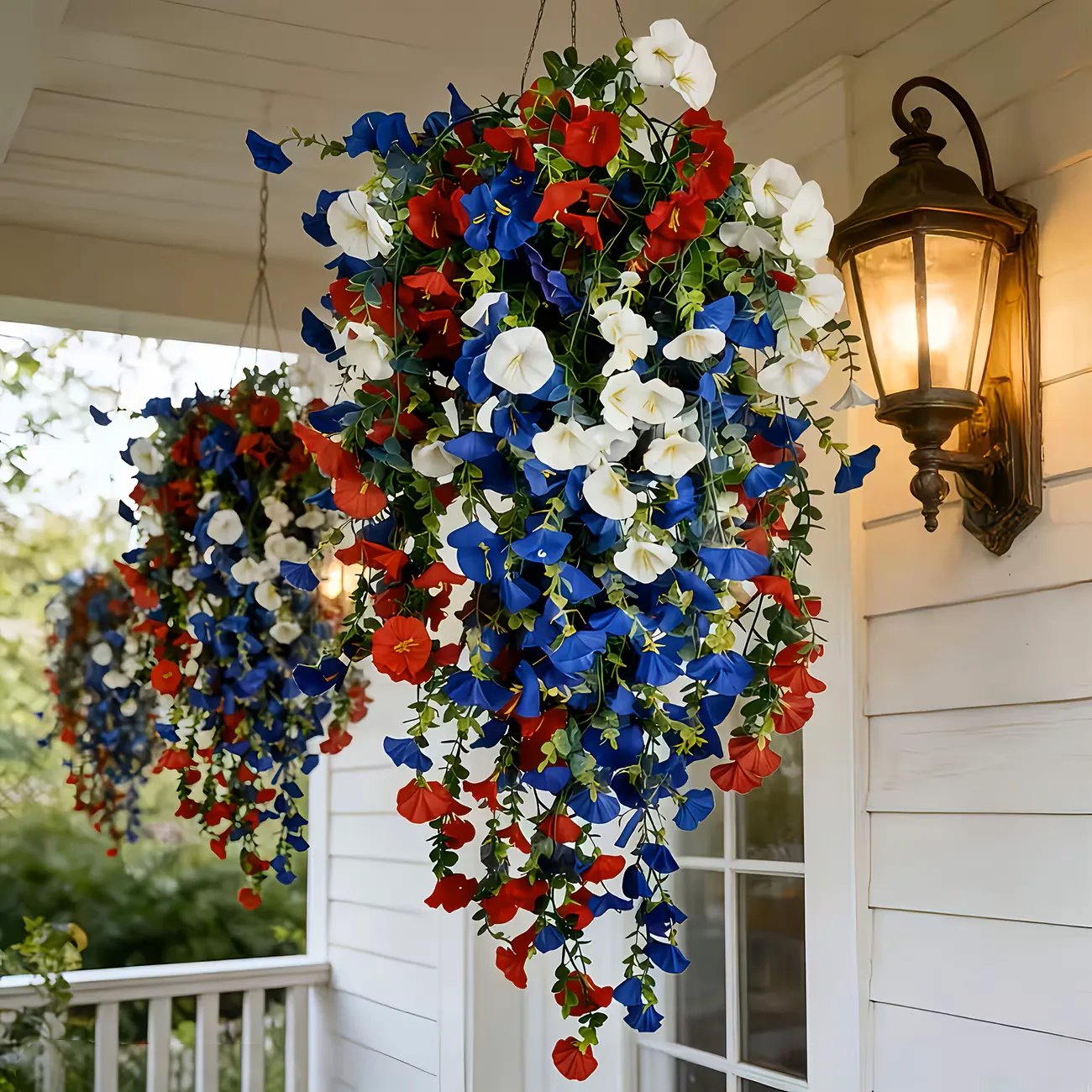 Patriotic Style Hanging Bouquet Ornament for USA 250th Anniversary Festival Decor