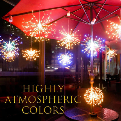 🎆 4-Pack Solar Fireworks Lights — 480 LEDs IP65 Waterproof Outdoor Garden Lights 💦
