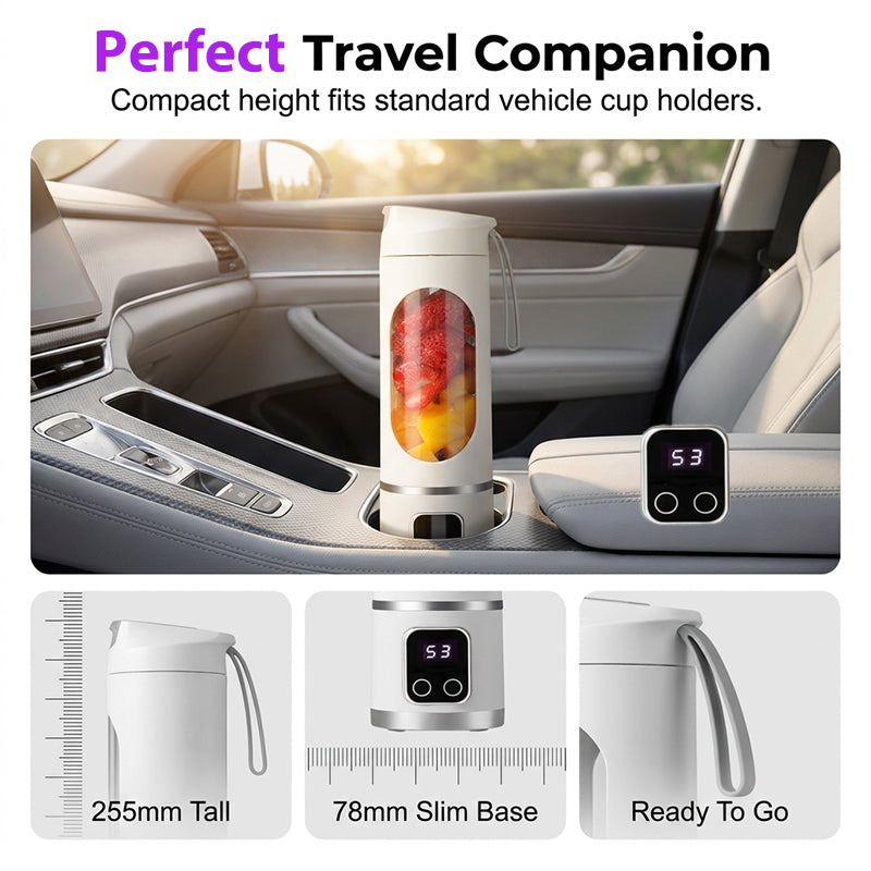 🔥 Portable Cordless Juicer – Ideal for Smoothies, Shakes & On-the-Go Fresh Juice 🥤🍓
