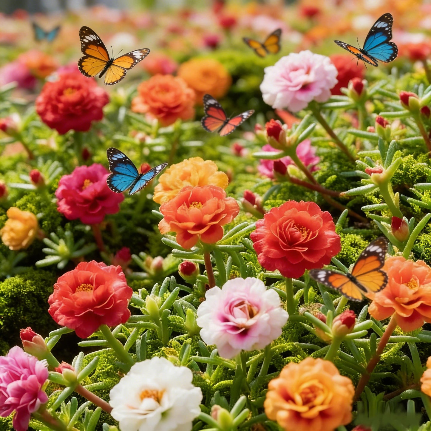 🌹Moss Rose Seeds(10,000+ Seeds) – 🌿Perennial Flower Seeds / Large Flowers / Easy to Grow