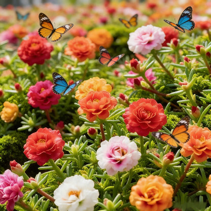 🌹Moss Rose Seeds(10,000+ Seeds) – 🌿Perennial Flower Seeds / Large Flowers / Easy to Grow