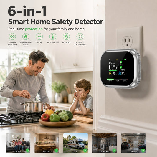 🛡️ 6-in-1 Smart Home Safety Detector