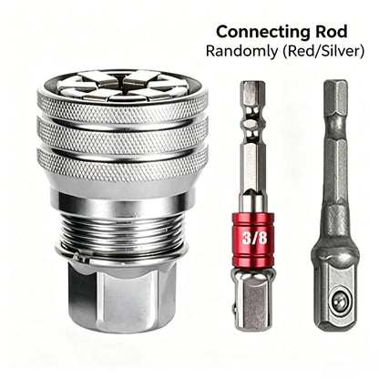 Multi-Function Universal Socket Wrench Tool - Universal Maintenance Tool, Adjustable Universal Socket Wrench, Universal Socket Tool for 3/8" Drive Ratchet Torque Wrench & Power Drill