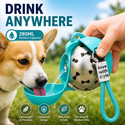 🎁🔥2-in-1 Portable Dog Water Bottle - Leak-Proof & Compact