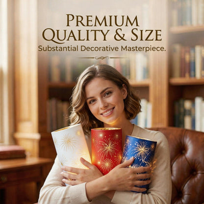 🎆 Patriotic Firework Lantern Set – Red, White & Blue Hanging Decorations for Parties & Celebrations ✨