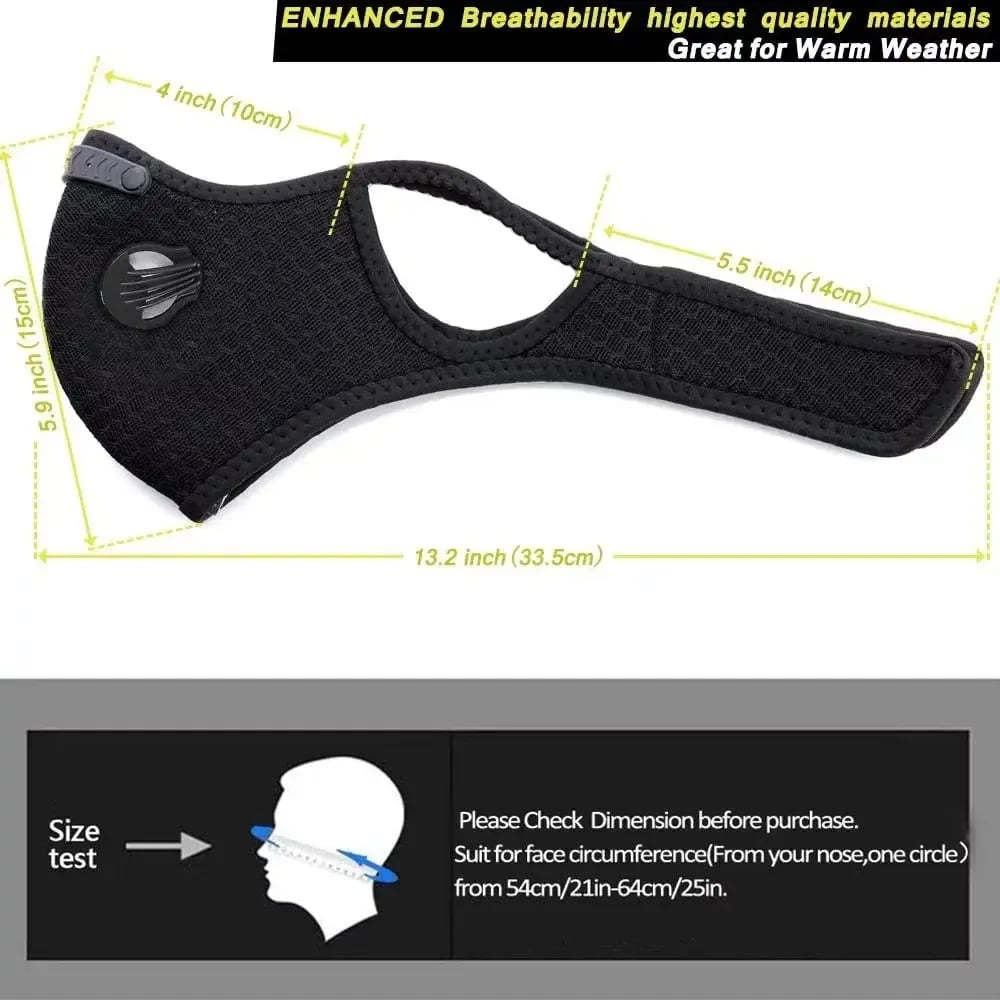 💖Reusable Carbon Filter Face Covering for Outdoor Activities