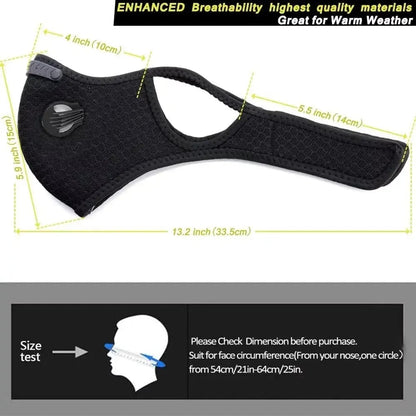 💖Reusable Carbon Filter Face Covering for Outdoor Activities