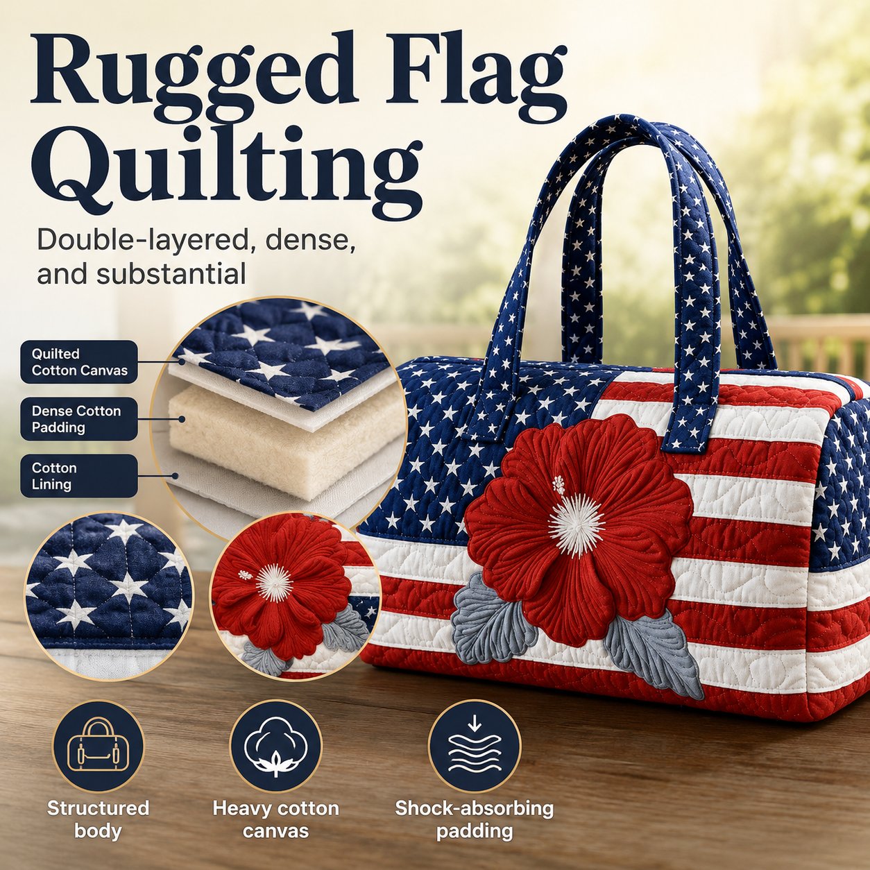 Craftsman’s USA Quilted Duffle Bag