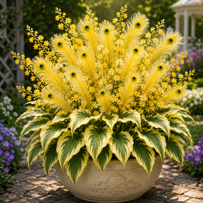 🏠🤗Variegated Hosta Plant – Effortless Beauty For Shady Spaces💥