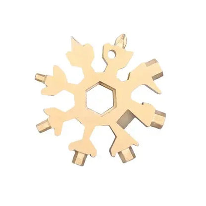 Viral 18-in-1 Snowflake Multi-tool  Stainless Steel Portable Wrench | All-in-One Screwdriver & Bottle Opener | Must-Have Survival Gadget