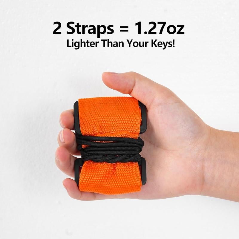 🌈2-Pack Adjustable Luggage Connector Straps – Multi-Use Travel Bag Securing Belts