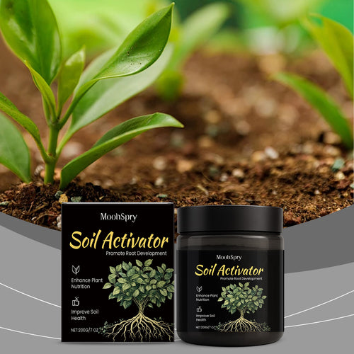 Soil conditioner. Concentrated humic acid formula, suitable for lawns and garden plants.