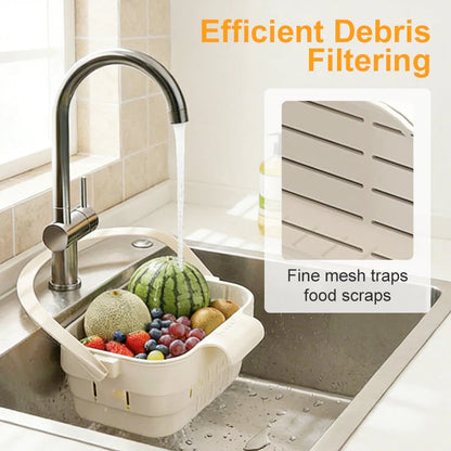 💖🔥Collapsible Faucet-Hanging Sink Strainer Basket