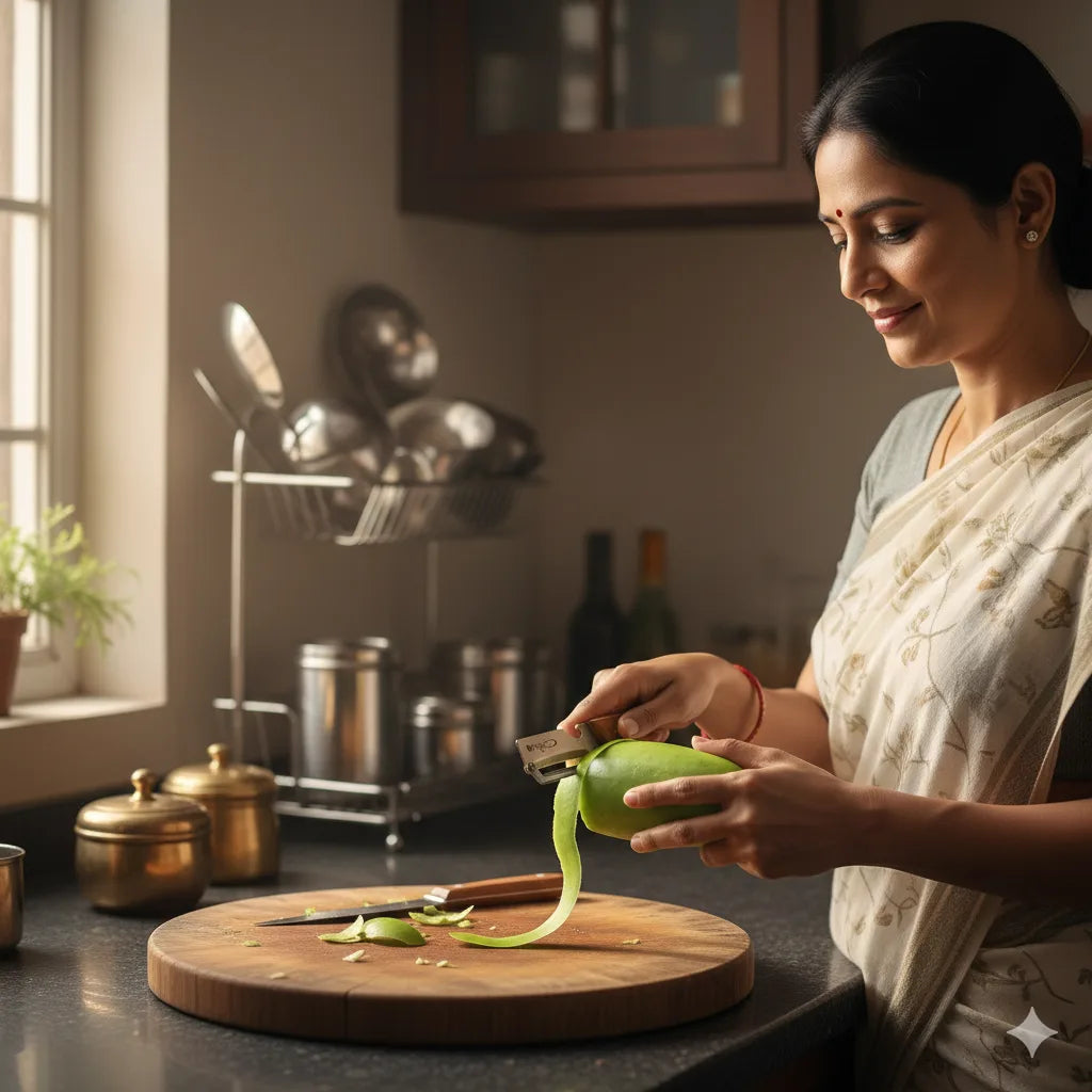 Stainless Peeler , High-Grade Durability, Clean, Precision Peeling + Bottle Opener