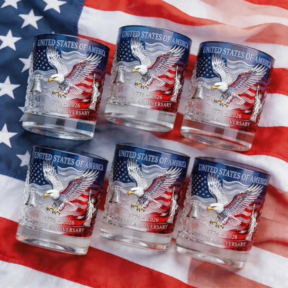1776‑2026 Patriotic Commemorative Heritage Glass