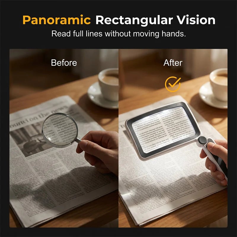 ✨🔍 Folding Handheld Magnifying Glass with Light – Perfect for Reading  🔥