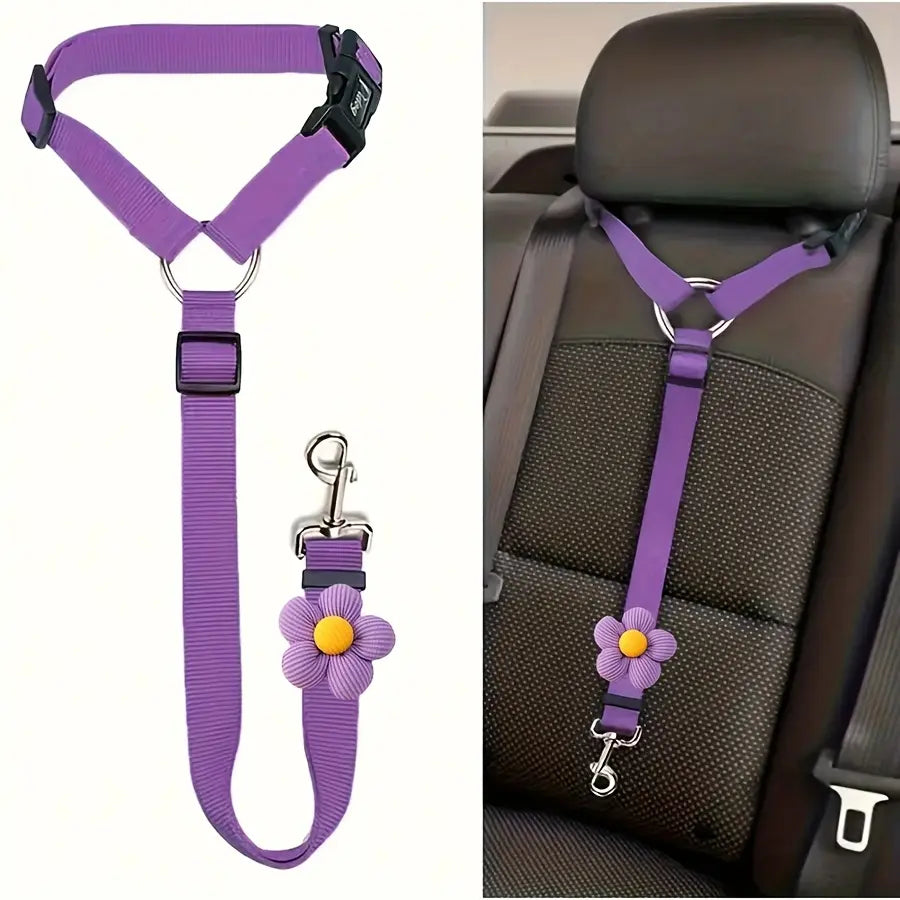 🐶🐾Dog Safety Leash for Vehicles, Pet Car Seatbelt Leash, Dog Vehicle Safety Belt Clip, Gift for Dogs,Universal Harness Straps
