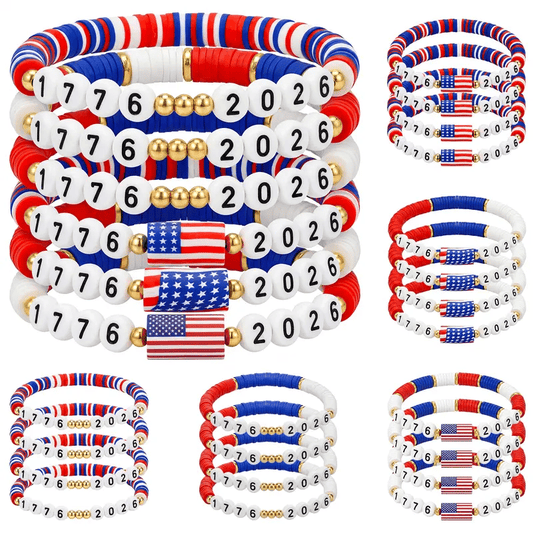 USA 250th Anniversary Flag Bracelet