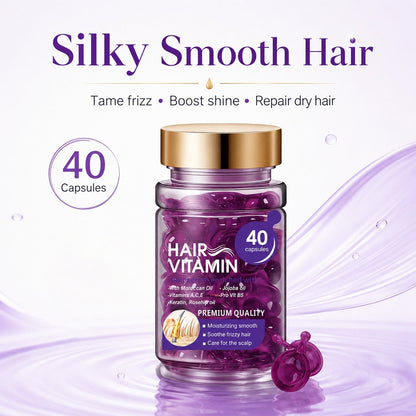 Violet & Argan Oil Hair Vitamin Capsules for Colored Permed Hair