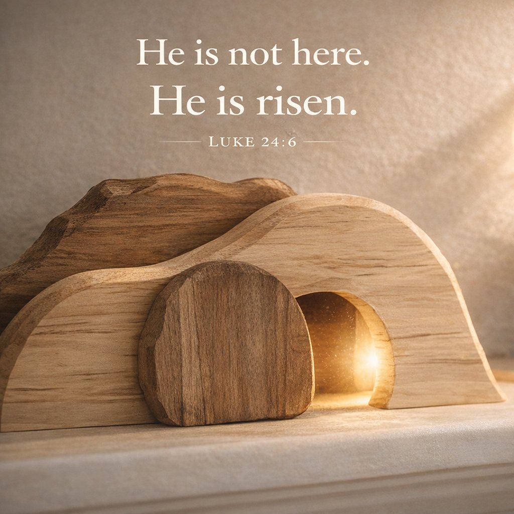 Wooden Resurrection Cross – Remember Easter’s True Meaning