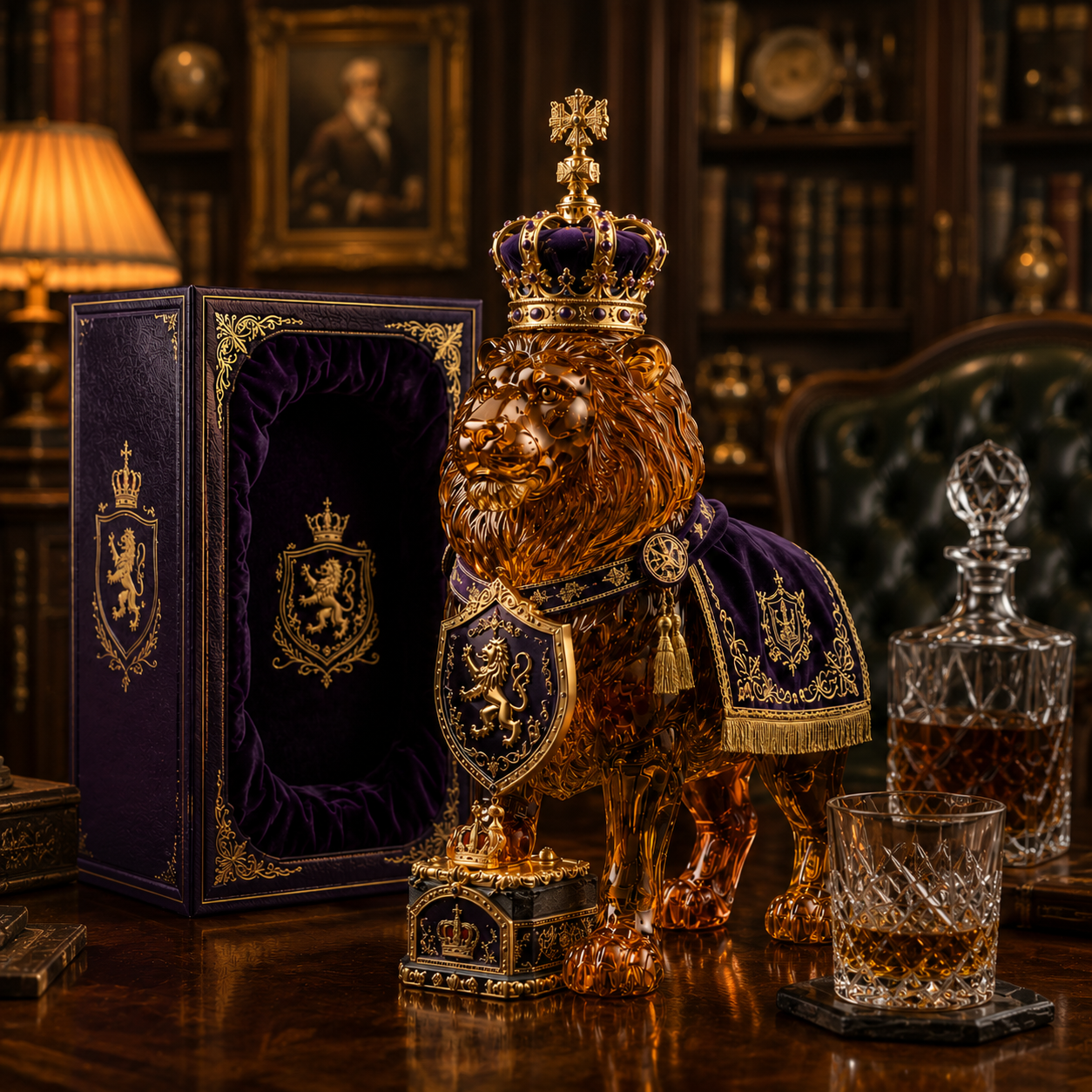 👑Royal Lion Limited Edition Decorative Bottle