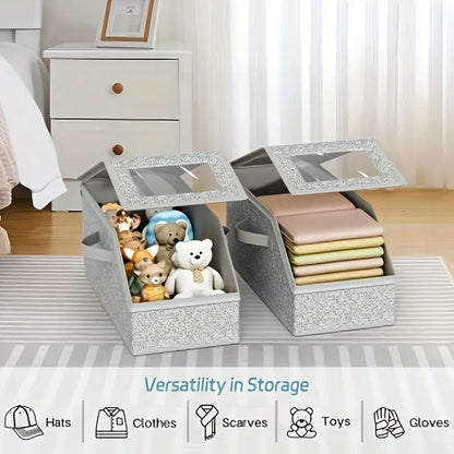 Stackable Cardboard Hat Storage Box Household Wardrobe Cap Organizer