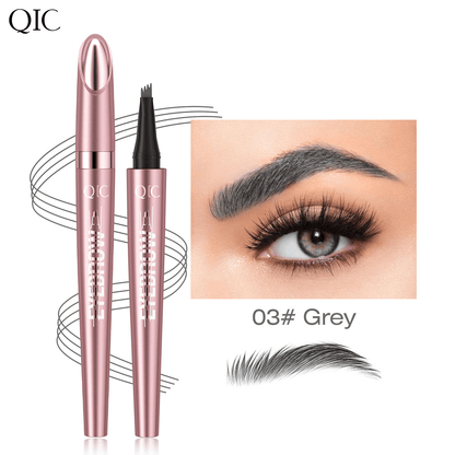 New Waterproof Micro-Fork Eyebrow Pencil, Long-Lasting Brow Pen for Natural Hair-Like Strokes