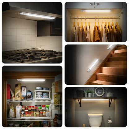 Under Cabinet Lights,Motion Sensor Night Light Indoor,1500mAh USB Rechargeable Light,Magnetic Installation Dimmable Lights