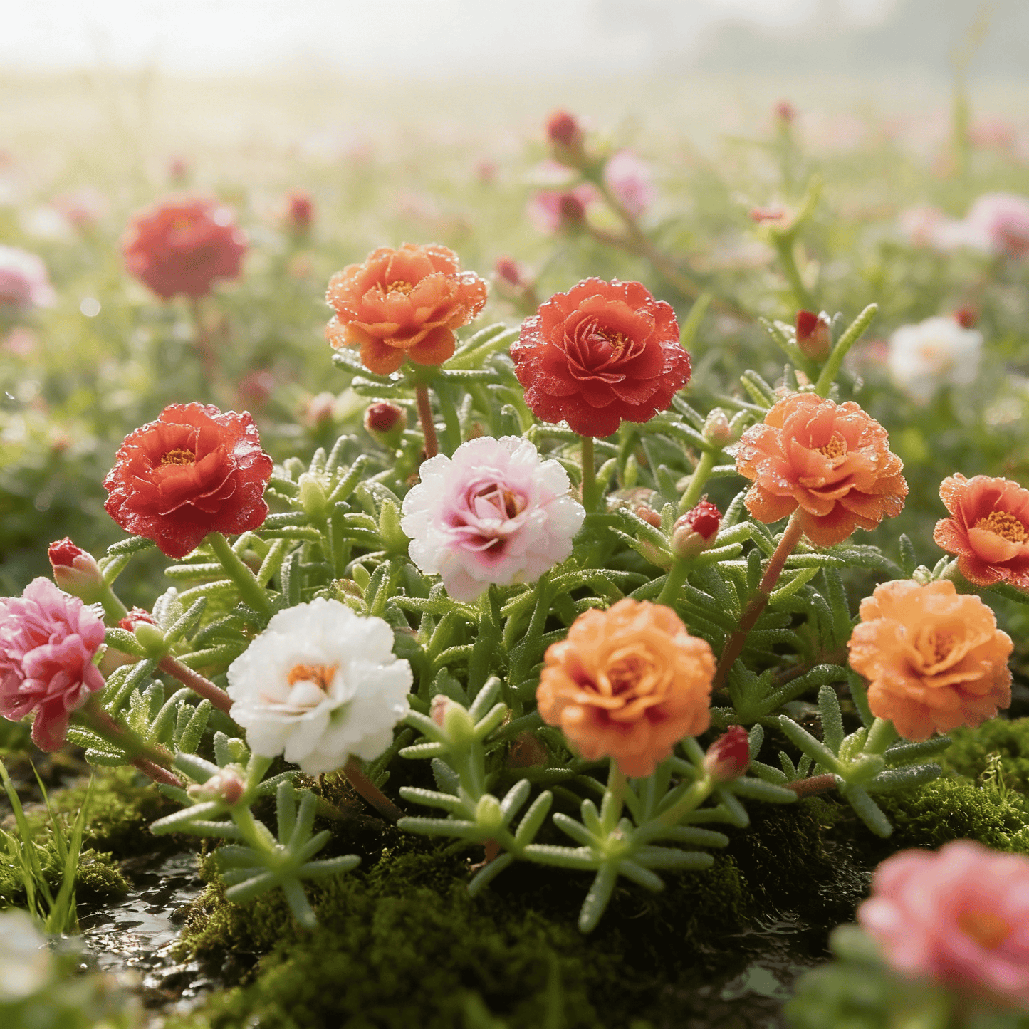 🌹Moss Rose Seeds(10,000+ Seeds) – 🌿Perennial Flower Seeds / Large Flowers / Easy to Grow