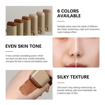 Foundation,Beauty Skin Tint, Full Coverage Serum Skin Tint,4 in 1 Foundation Moisturizing Stick Foundations Face Stick