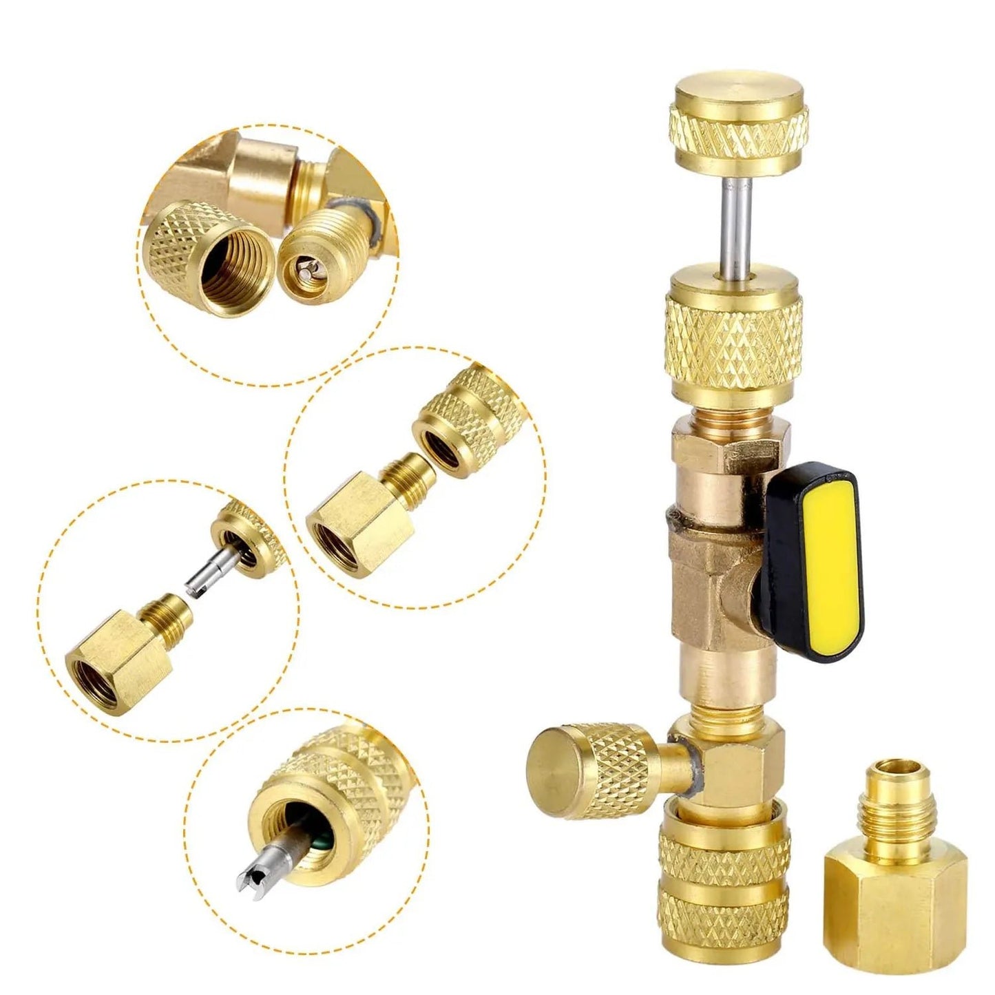 🧰AC Valve Core Removal & Installation Tool for Home and Auto Use
