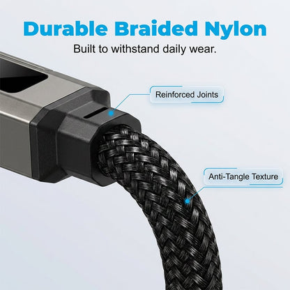 🔥Limited Time SALE 🔥4-in-1 Digital Display Keychain Charging Cable