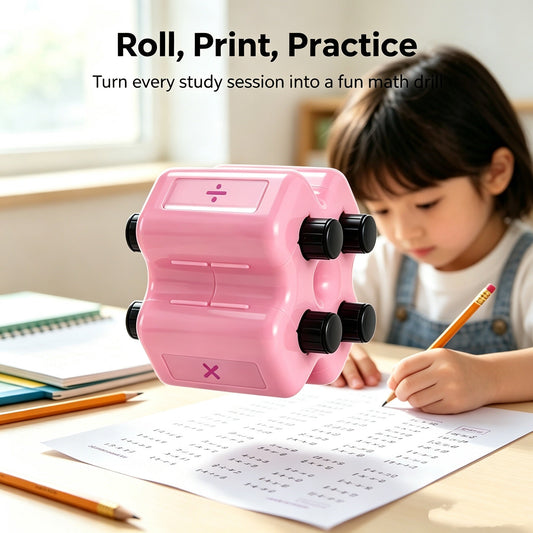 4-In-1 Math Practice Roller Stamp