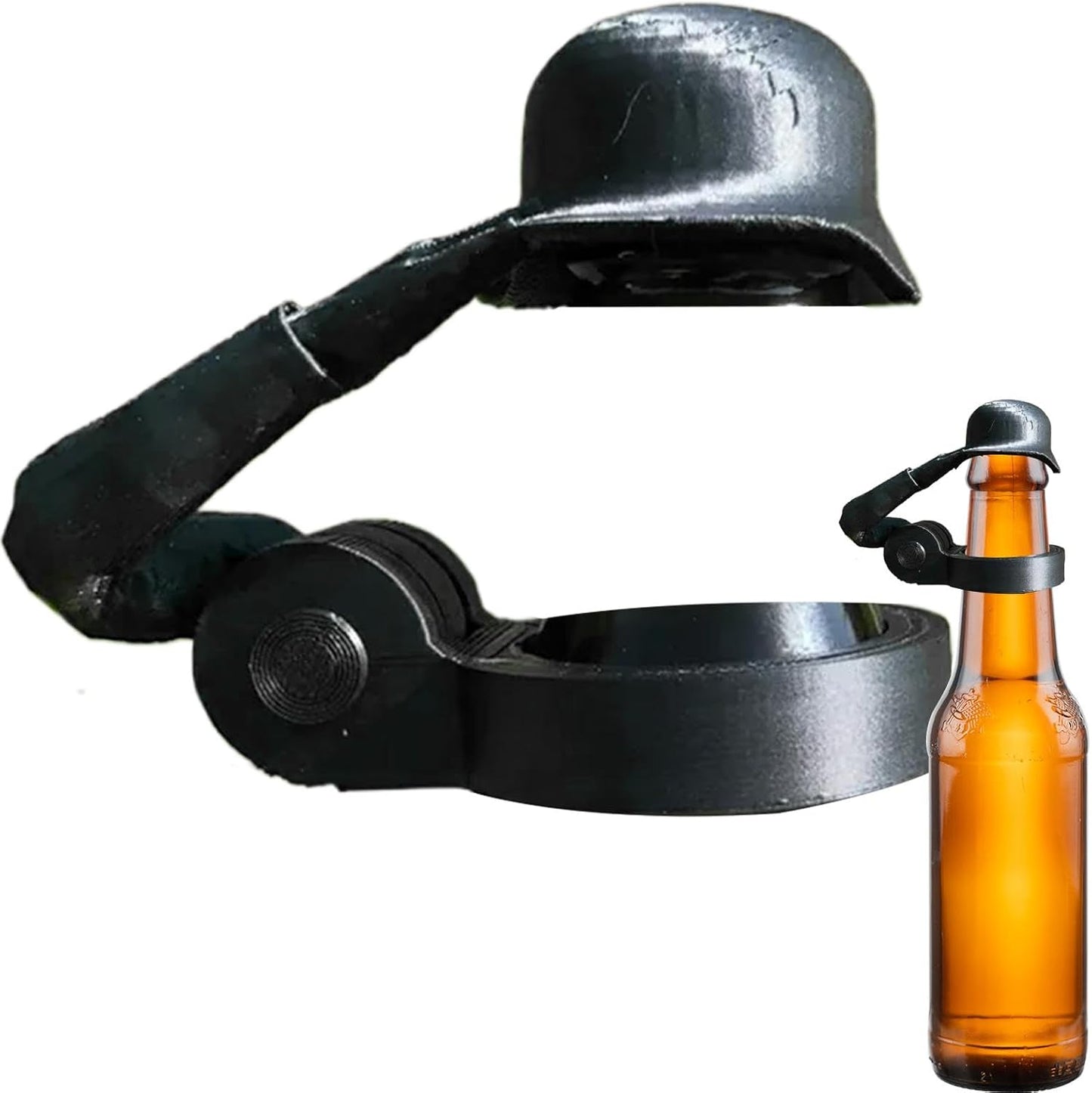 Soldier Salute Themed Reusable Beer Bottle Helmet