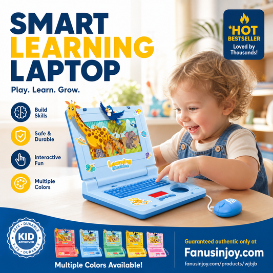 👧Educational toys to boost kids' thinking skills！🖥️Interactive Simulation Toy Laptop