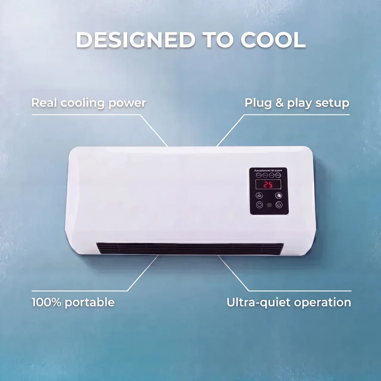 Portable cooling and heating air conditioner feature