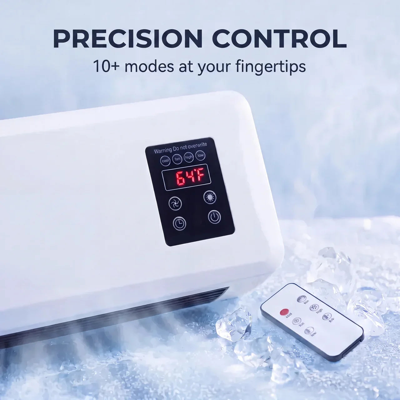 Portable cooling and heating air conditioner feature
