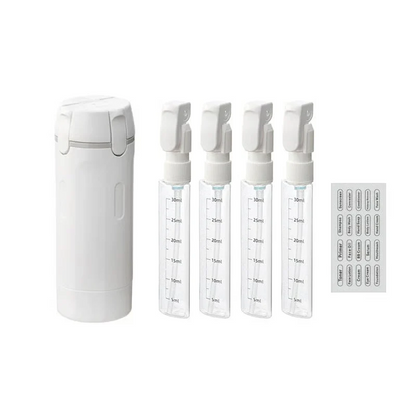 🔥4-in-1 Travel Refillable Bottle Set – Compact Toiletry Dispenser