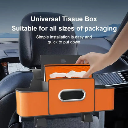 Car Backrest Storage Organizer with Hooks