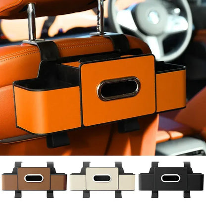 Car Backrest Storage Organizer with Hooks