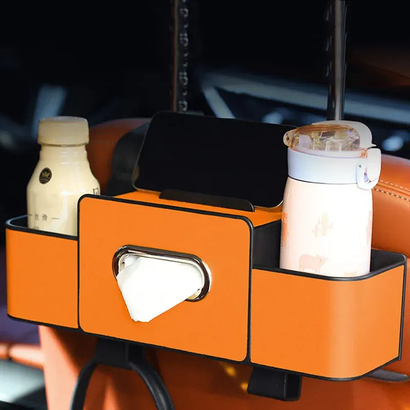 Car Backrest Storage Organizer with Hooks