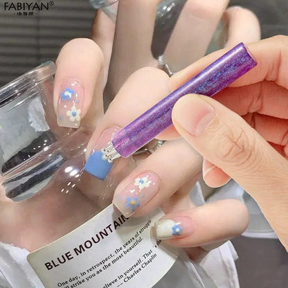 5 Petal Flower Nail Dotting Pen,Nail Art Dotting Tools,Flower Design Tool