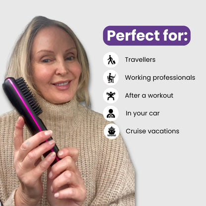 [NEW]Orvyla Portable Straightener Brush